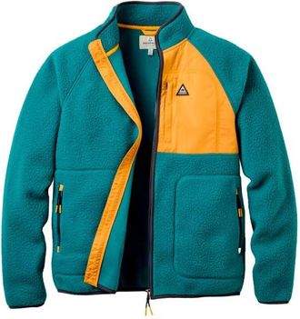 Passenger Offgrid Recycled Full Zip Sherpa Fleece Fleecejacke f&uuml;r Herren | t&uuml;rkis