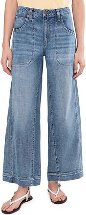Liverpool L.A. Mid-Rise Stride Wide Leg Jeans With Utility Details 30 Inseam Womens Jeans Culver City : 6 30, Cotton/Denim/Polyester