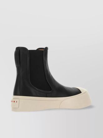 Marni leather two tone chelsea ankle boots