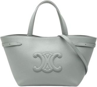 Celine Pre-owned Tote Bags, female, Gray, Size: ONE SIZE Pre-owned Leather Tote Bag