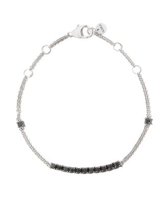 Alinka Bracciale in oro bianco 18kt e diamanti RIVIERA - Nero