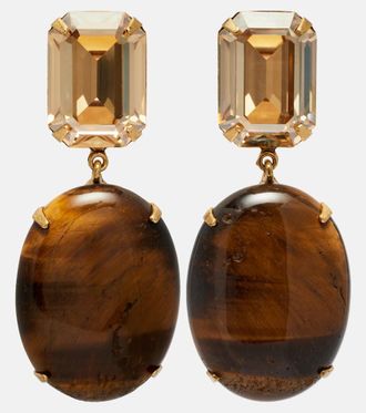 Jennifer Behr Xiomara embellished gold-plated earrings