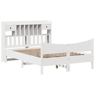 Berkfield Home Durable Bed Frame without Mattress White 160x200 cm Solid Wood Pine