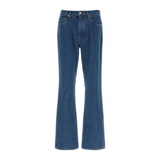 Jil Sander Flared Jeans, male, Blue, Size: W36 Denim Trouser 1 Treated
