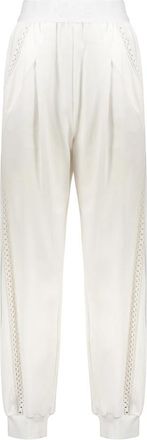Alberta Ferretti Lichte Broek - Dames - Sweatpants - Wit - S - Katoen - Broeken
