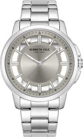Kenneth Cole Classic Bracelet Watch, 44mm in Silver at Nordstrom Rack