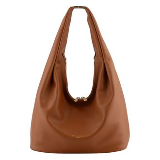 Pourchet Tassen, Dames, Bruin, ONE Size, Leer, Arche Crossbody Bag