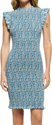 Nation Ltd Marlene Dress In Blue Hazy Daisy
