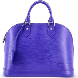 Louis Vuitton Alma Handbag Epi Leather PM satchel - Paars