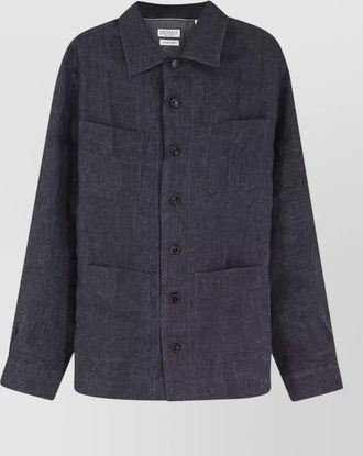 Brunello Cucinelli linen easy fit shirt