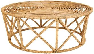 Wanderlust Deco Wanderlust Deco - Mesa De Centro De Ca&ntilde;a A 80x80x45