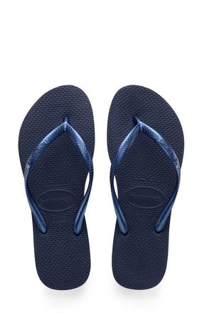 Havaianas Slim Flip Flop in Navy Blue/Blue at Nordstrom, Size 11