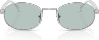 Prada 0pr B53s Rectangular Steel Sunglasses
