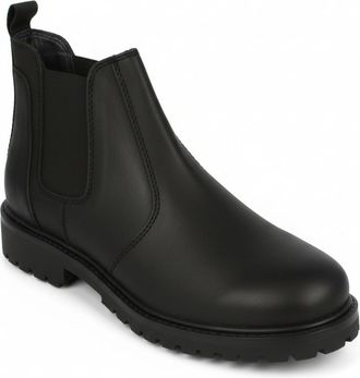 Wrangler Winterstiefel WRANGLER YUMA CHELSEA MEN MID, Herren, Gr. 40, triple schwarz, Leder, Schuhe Winterstiefel
