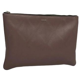 Dior Pre-owned Clutches, female, Purple, Size: ONE SIZE Pre-owned Vintage Pouch
