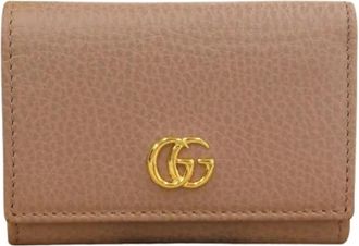Gucci Tweedehands leren portemonnees - Dames - Vintage Accessoires - Bruin - ONE Size - Vintage