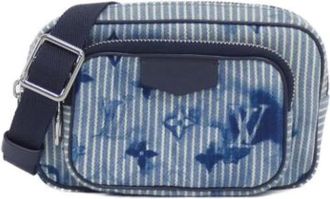 Louis Vuitton Pre-owned Cross Body Bags, female, Blue, Size: ONE SIZE Pre-owned Vintage Canvas Cross Body Bag
