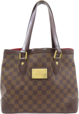 Louis Vuitton Damier Canvas Ebene Damier Canvas Tote Bag (Pre-Owned)