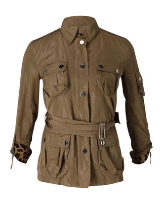 Dolce & Gabbana Dolce & Gabbana Safari Jas in Bruin Polyester