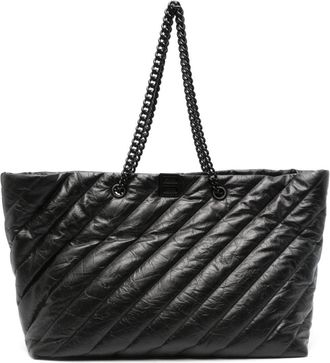 Balenciaga large Crush quilted tote bag - women - Calf Leather - OS - Black