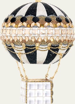 Judith Leiber Rozier Crystal Hot Air Balloon Minaudiere
