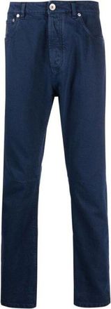 Brunello Cucinelli Blue Tailored Trousers, Brand Size 56 (US Size 40)
