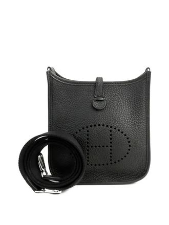 Herm&egrave;s Borsa a tracolla Evelyne TPM 16 in pelle Clemence 2022 - Nero
