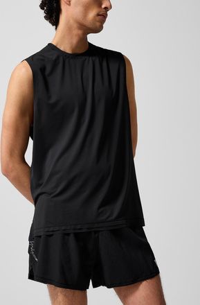 Yohji Yamamoto Mens Micro-perforated ultra-lightweight running Cami Top