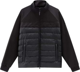 Woolrich Hybride Softshell Jas - Heren - Gewatteerde jassen - Zwart - S - Polyester - Jassen