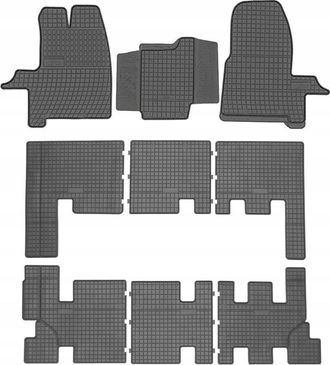 OEM Alfombrillas De Goma Para Ford Transit Custom 2012 (8/9 Personas)