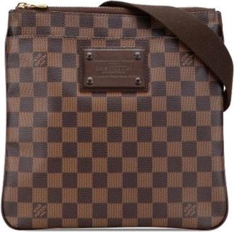Louis Vuitton Pre-owned Brooklyn Pochette - Dames - Vintage Schoudertas - Bruin - ONE Size - Vintage