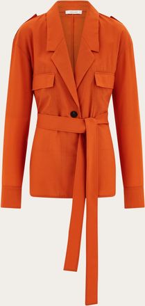 Ferragamo Donna Blazer destrutturato Marrone
