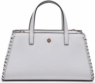 Tory Burch Emerson Whipstitch Tote - Dames - Handtassen - Wit - ONE Size - Leer - Tassen