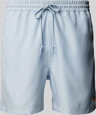 Carhartt Work in Progress Badehose mit Label-Stitching in Hellblau, Gr&ouml;&szlig;e XS