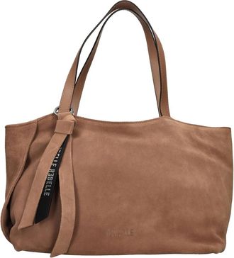 Rebelle Domitilla Camoscio Mandarino - Dames - Shoppers - Bruin - ONE Size - Leer - Tassen