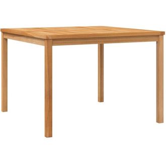 vidaXL Garden Dining Table 110x110x77 cm Solid Teak Wood vidaXL