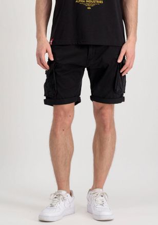 Alpha Industries Cargoshorts ALPHA INDUSTRIES Crew Short, Herren, Gr. 28, N-Gr, schwarz, Web, Obermaterial: 98% Baumwolle, 2% Elasthan, unifarben, slim fit kniefrei, H