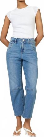 Dear John Denim Lasso High Rise Clean Hem Jeans In Kenia Blue