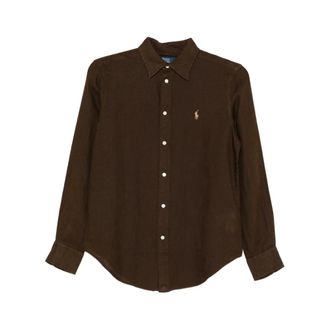 Ralph Lauren Overhemden, Dames, Bruin, M, Shirts