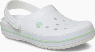 Crocs Womens Crocs Crocband EVA Womens White/Serene Green Clogs - Size: UK 8 / eu 42/43 / us m9w11