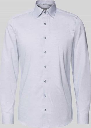 Olymp Level 5 Slim Fit Businesshemd aus Baumwoll-Mix mit Kentkragen in Marine, Gr&ouml;&szlig;e 38