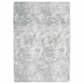 Berkfield Home Shaggy Rug High Pile NAVARRA Silver Grey 240x340 cm Polyester | Size: Medium