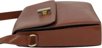 Celine Pre-owned Cross Body Bags, female, Brown, Size: ONE SIZE Pre-owned Leather Crossbody Bag