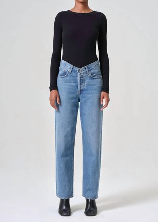 A Gold E V-Waist Baggy Jeans In Fairway