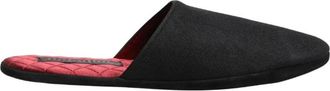 Dolce & Gabbana Wool Cashmere Quilted Slippers Schoenen - Heren - Pantoffels - Zwart - 43 EU - Wol - Schoenen