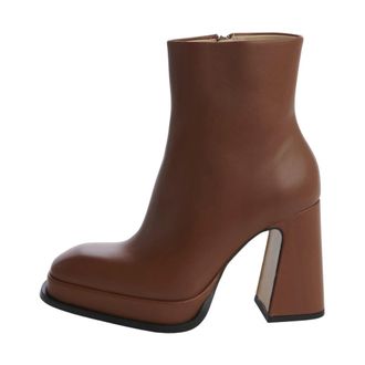 Souliers Martinez Chueca Ankle Boots - female - Souliers Martinez - Heeled Boots - Brown - 8 UK - Shoes