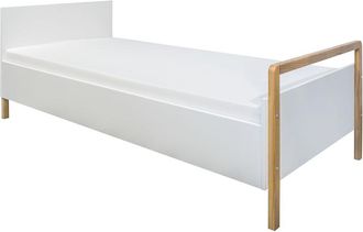 Les Tendances Cama 80x180 Somier Incluido Kocot Kids Victor Blanco Y Roble