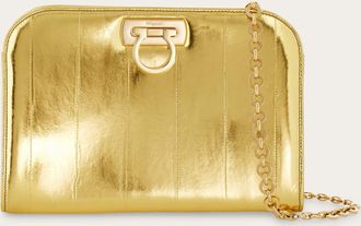 Ferragamo Women Diana clutch Gold