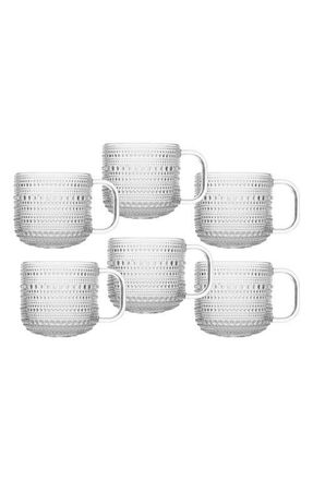 Fortessa Jupiter Set of 6 Coffee Cups in Clear at Nordstrom