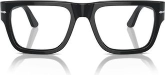 Persol Zwarte Brillenmontuur PO 3348V - Heren - Brillen - Zwart - 53 MM - Accessoires